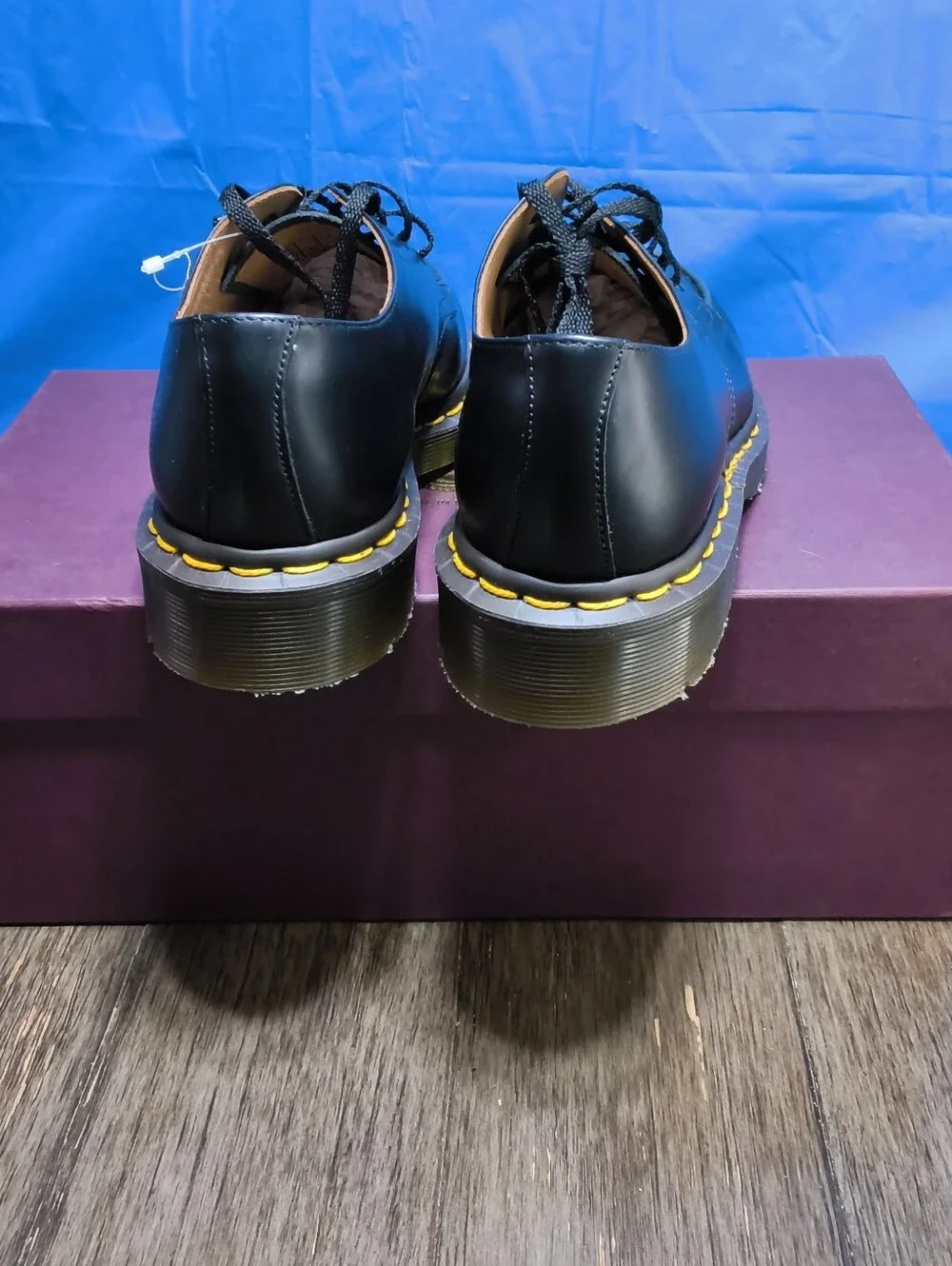 ​Comme des Garçons CDG x Dr Martens Keita Black Leather Shoes Size Mens 5 Wom. 6